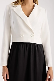 BEYAZ BLAZER CEKET EKRU