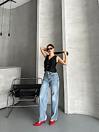 MAVİ STRAİGHT PALAZZO JEAN